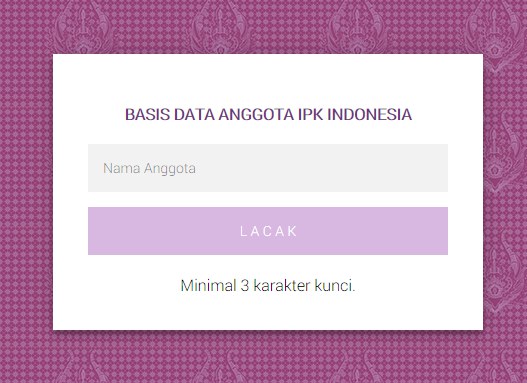 Pelacakan Anggota IPK Indonesia dan Kartu Tanda Anggota Virtual