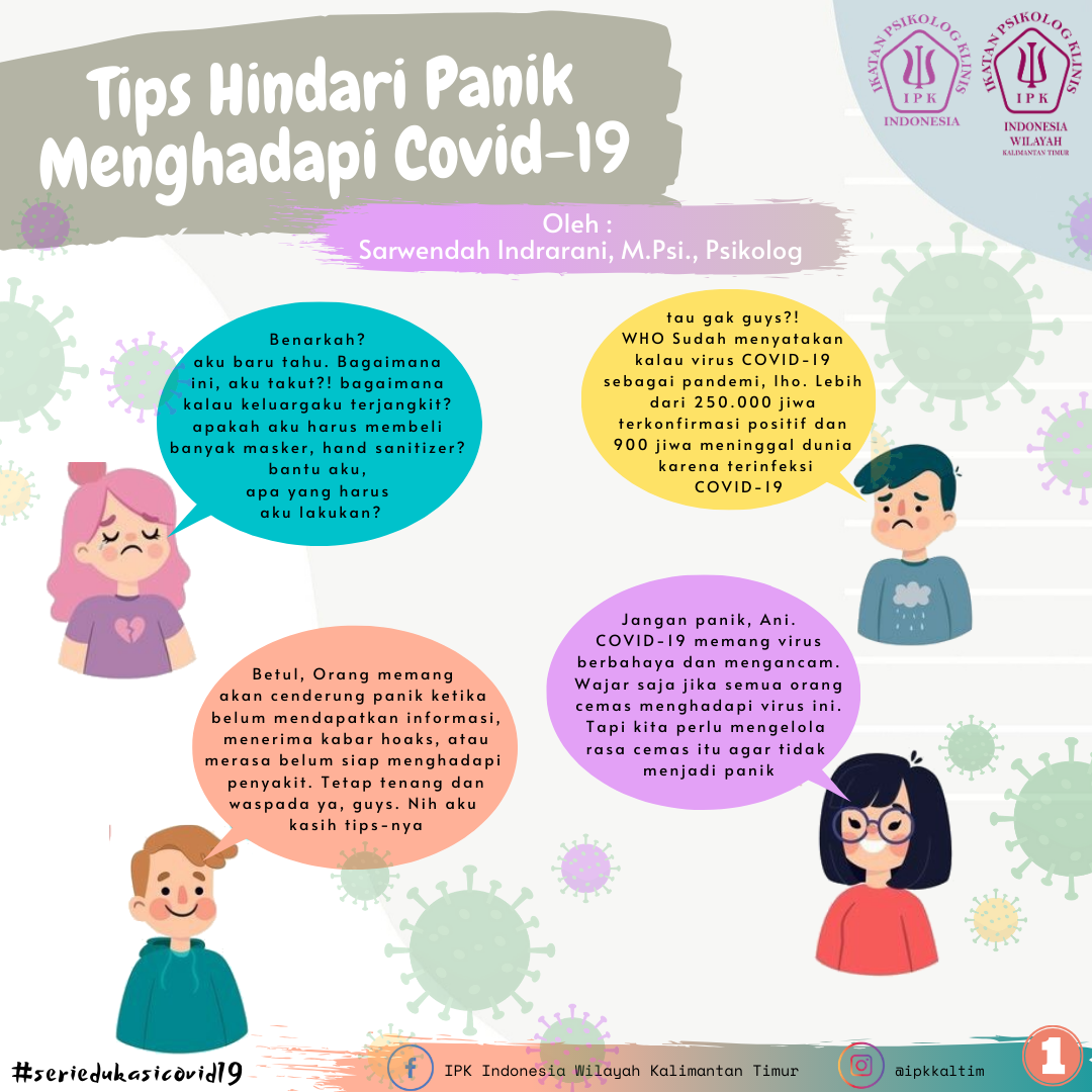 Psikoedukasi Covid-19 : Tips Hindari Panik Menghadapi di Masa Pandemi Covid-19