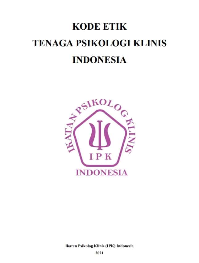Kode Etik Tenaga Psikologi Klinis Indonesia - Ikatan Psikolog Klinis ...