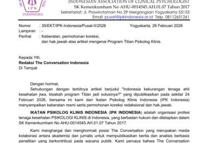 Tanggapan IPK Indonesia Atas Artikel The Conversation berjudul “Indonesia kekurangan tenaga ahli kesehatan jiwa, bisakah program Titian jadi solusinya?”