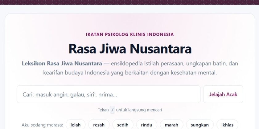Rasa Jiwa Nusantara: Merawat Bahasa Rasa, Menguatkan Persatuan